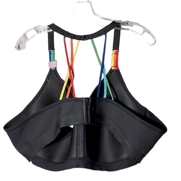 Cacique Cotton No Wire  Rainbow Strap Bra - Picture 4 of 7